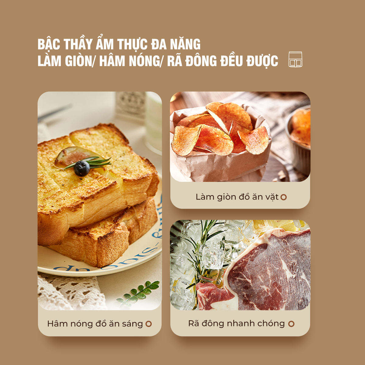 Nồi chiên không dầu 5L Bear QZG-P15R8 (AF-4H15L) - Ảnh 7