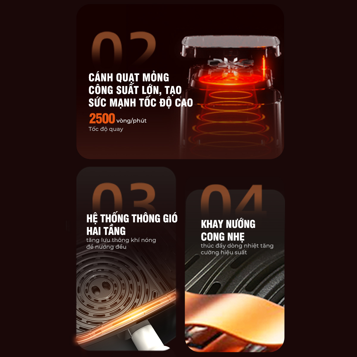 Nồi chiên không dầu 5L Bear QZG-P15R8 (AF-4H15L) - Ảnh 10