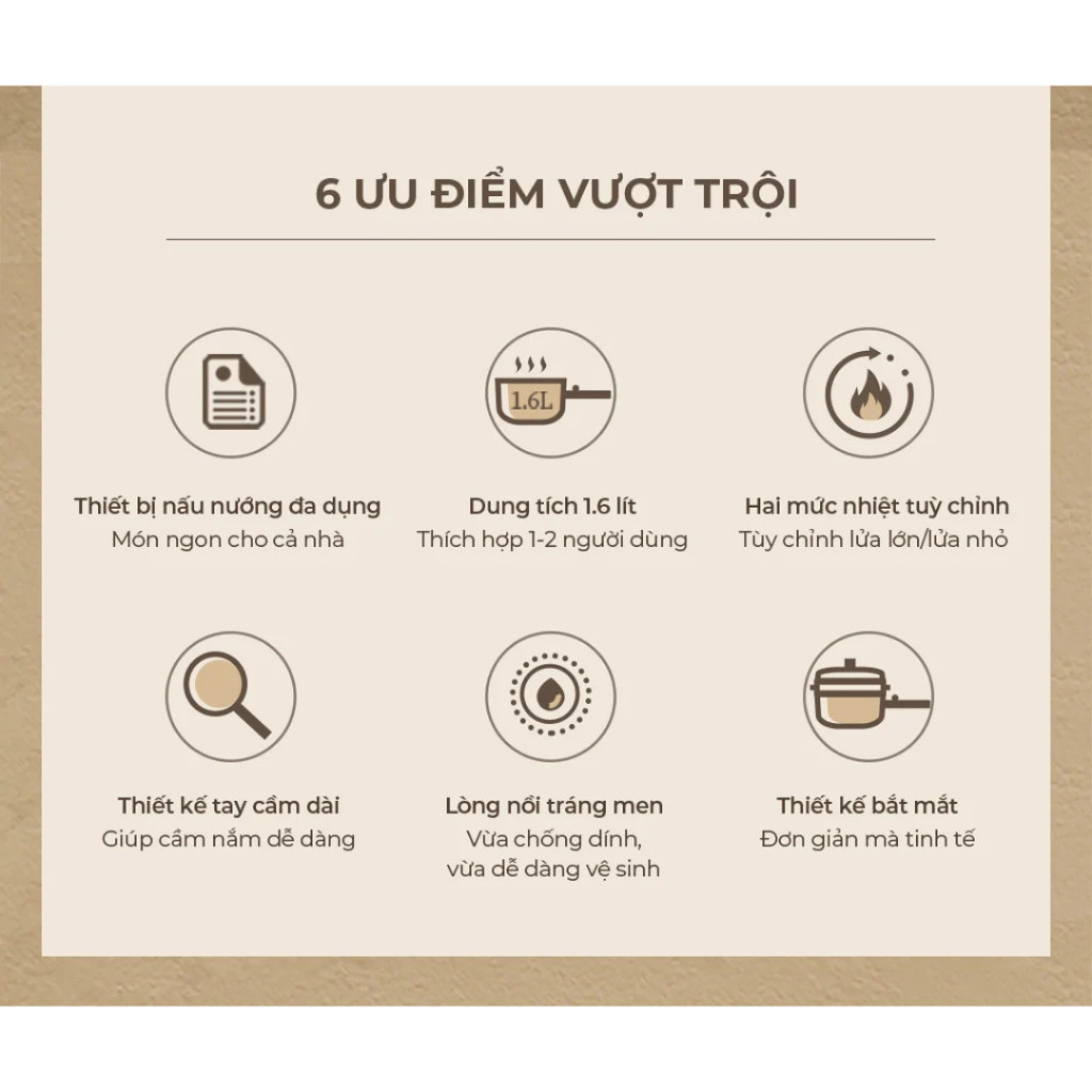 Nồi điện đa năng 1.6L Bear DRG-P16M2 (MC-4H16U) - Ảnh 4