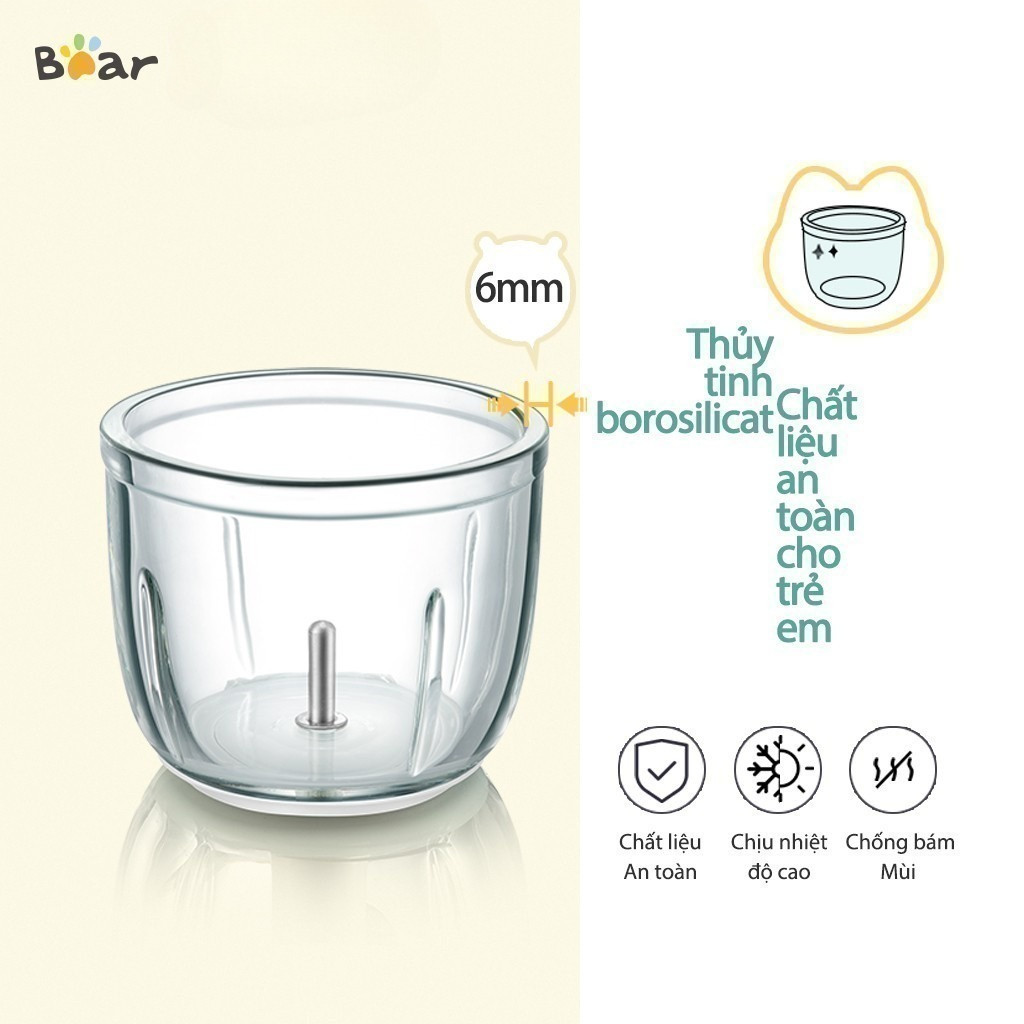Máy xay ăn dặm 0.3L Bear QSJ-B01P1 (CH-4H01T) - Ảnh 6