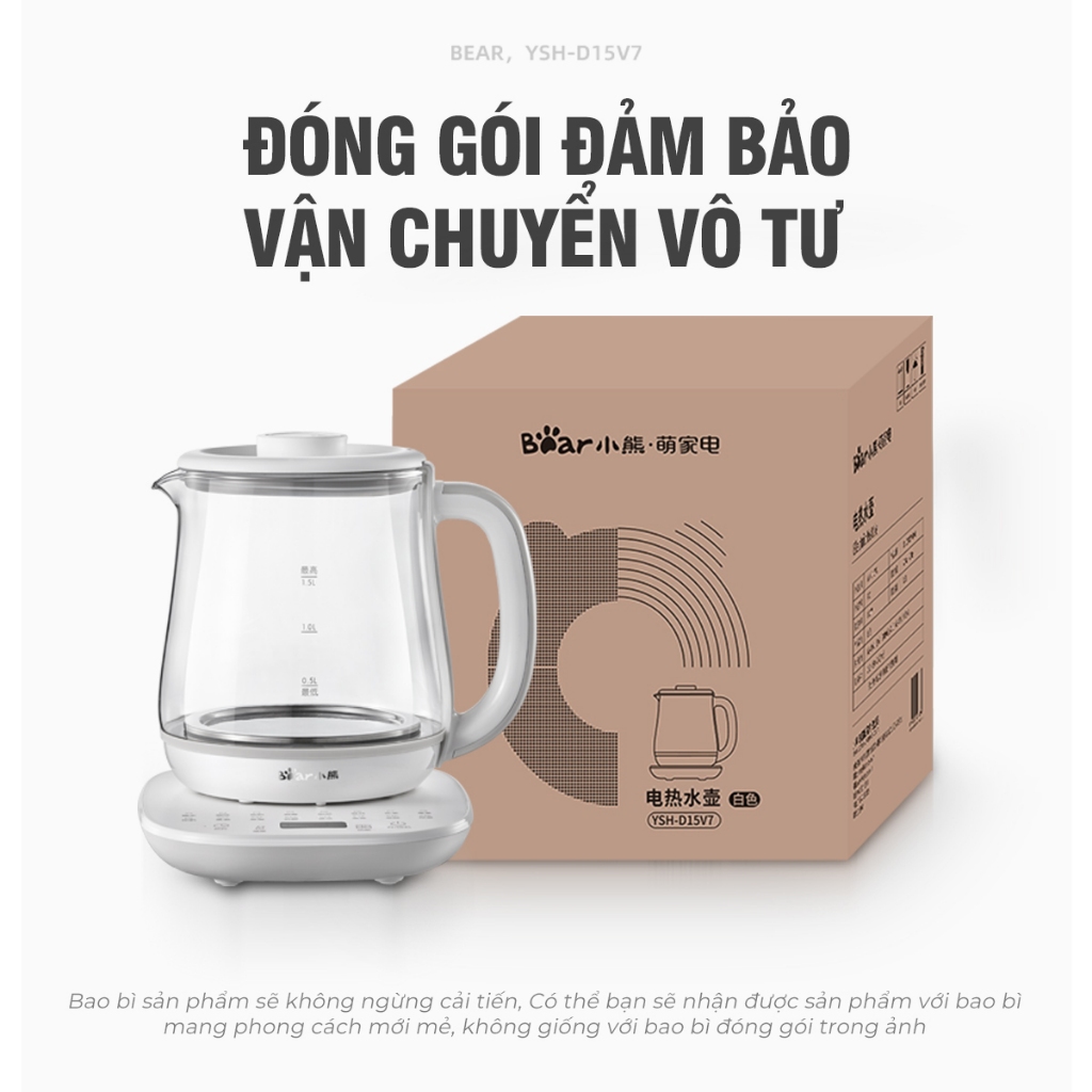 Bình trà đa năng 1.5L Bear YSH-D15V7 (HK-5H15N21) - Ảnh 9