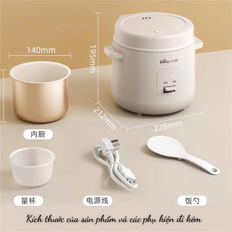Nồi cơm điện 0.3L 300W Bear RC-5H12F (DFB-S12E6) - Ảnh 3